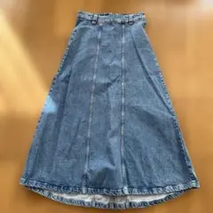 ZARA デニムフレアスカート