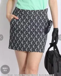 M アディダスゴルフ adidas golf ゴルフ スカート グレー ブラック