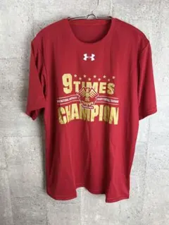 帝京大学ラグビー部 V9 記念Tシャツ Lサイズ アンダーアーマー