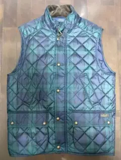 Polo Ralph Lauren ブラックウォッチ キルティングベスト M