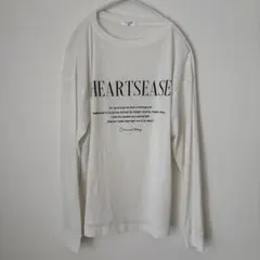 サマンサモスモス　シアー素材　ロゴロングTシャツ　アイボリー