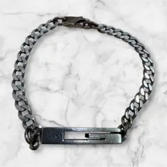 GUCCI シルバー925 刻印 Gプレート 喜平 チェーン ブレスレット 16