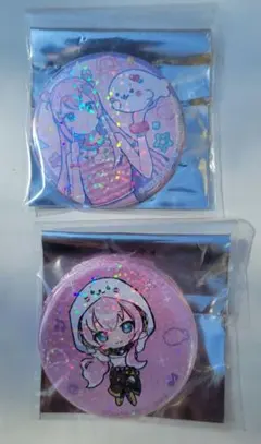 初音ミク×白たん 巡音ルカ缶バッジセット ルカ