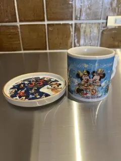 ミッキー＆ミニー マグカップと皿 セット