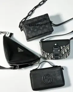 Louis Vuitton, Prada, Dior, Gucci バッグ