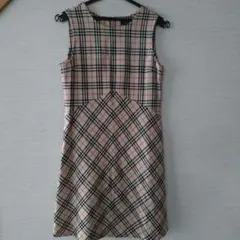 BURBERRY　 ノースリーブ　　チェック柄　 ワンピー150A