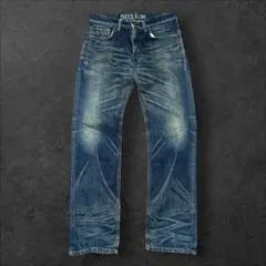 EDWIN 503 BLUE TRIP W32 日本製 鬼ヒゲ ハチノス 縦落ち