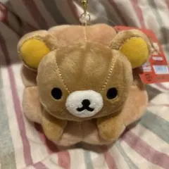 【新品美品】リラックマ ミスタードーナツぶらさげぬいぐるみキーホルダー