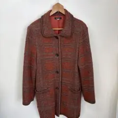 KORET チェック柄ウールコート