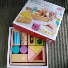 音いっぱいつみき エドインター 知育玩具 木製 1歳〜 美品 箱あり