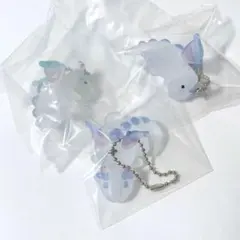 値下げ✴︎プチドラゴン ガチャガチャ　マスコット パールブルー　パールミント