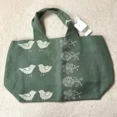 ミナペルホネン tori to hana スカート 鳥柄 花柄 ウッドボタン - メルカリ