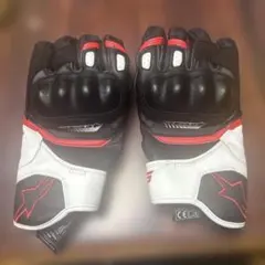 Alpinestars バイク用グローブ ブラック/ホワイト/レッドmサイズ