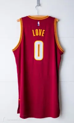 ケビン・ラブNBA制覇2016、ストレッチ特別仕様着用ジャージ、マイグレイ鑑定書