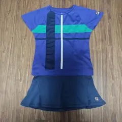 FILA テニスウェア 上下セット ブルー　Мサイズのサムネイル