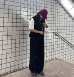 YOLOハイウエスト ストレートパンツ