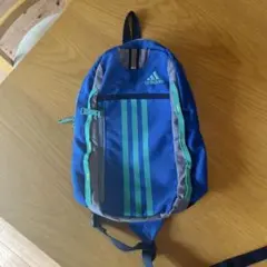 adidas ストライプボディバッグ　青/緑のサムネイル