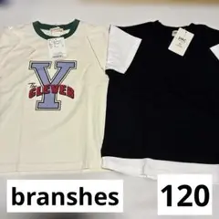 新品未使用　branshes 120センチ　2枚まとめ売り　半袖　夏服　保育園