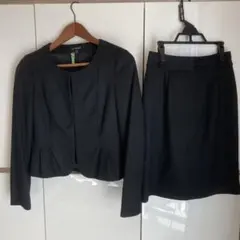 ロートレアモン スーツ　セットアップ　黒　ウール100% セレモニー