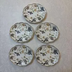 【美品】NARUMI ナルミ 花柄 プレート 5枚セット