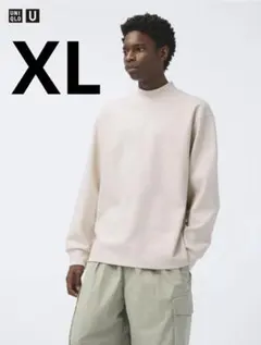 UNIQLO U　ブラッシュドジャージーモックネックTシャツ　XL