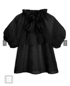 新品未使用 シアーブラウス ブラック SHEIN