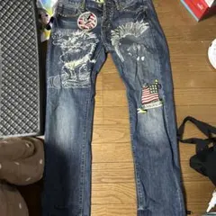 Ed Hardy デニムパンツ 刺繍 ワッペンのサムネイル