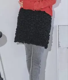 JEANASIS ブラックタイトスカート