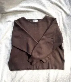 OPAQUE.CLIP ブラウン 長袖ニットセーター M