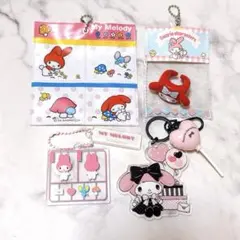 マイメロディ アクリルキーホルダー　リングなど　5点まとめ売り　ガチャのサムネイル