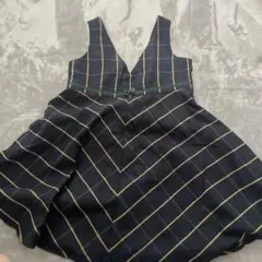 pom ponette 120 チェック柄 ワンピース