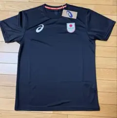 asics TEAM JAPAN Tシャツ XL 黒　JOC