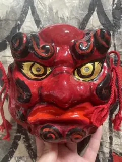 【O-2484】お面 面 天狗 工芸品 民芸品 能面 神楽面 O-2484】お面 面 天狗 工芸品 民芸品 能面 神楽面 - メルカリ