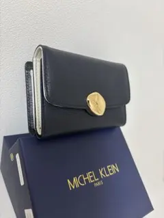 MICHEL KLEIN PARIS 折り財布 ネイビーのサムネイル