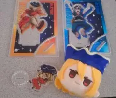 Dr.STONE ダイソー フェイスぬいぐるみ アクスタ 龍水 クロム