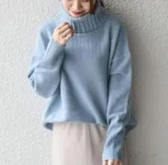 SHIPS ウールカシミヤタートルネックプルオーバー