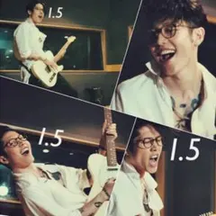 新品同様 MIYAVI着 Zoff Smart べっ甲柄 ラウンド型メガネ