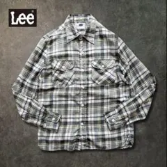 【Lee】リー チェック ワークシャツ ネルシャツ 長袖シャツ 古着 Sサイズのサムネイル