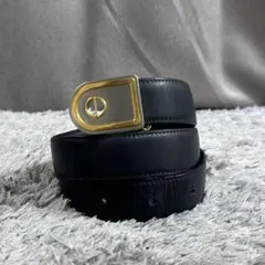 dunhill ダンヒル レザー ベルト dロゴバックル イタリア製のサムネイル