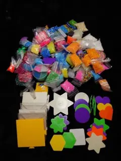 アイロンビーズセット（多色ビーズ・プレート付き）まとめ売り