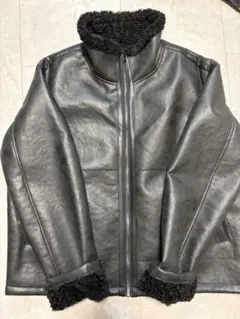 最終値下げ！早いもの勝ちZARA フェイクレザーボアジャケット
