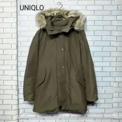 【UNIQLO】ユニクロ ノンキルトダウンジャケット オリーブグリーン