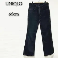 ユニクロ 【26】 デニム ボトムス ジーンズ ジーパン ストレート 無地 黒