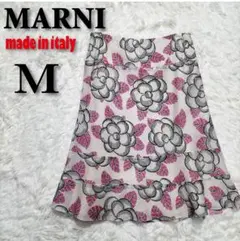 MARNI　マルニ　フレアスカート　ミディ丈　花柄　イタリア製のサムネイル