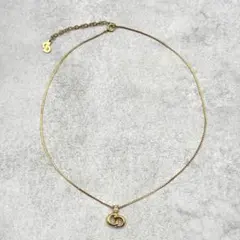 Dior CDロゴ ネックレス ゴールド ラインストーン ヴィンテージ⑦