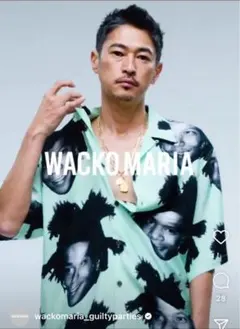 WACKO MARIA ワコマリア バスキア シャツ　Lサイズ 2025年最新】wacko maria アロハシャツ バスキアの人気アイテム