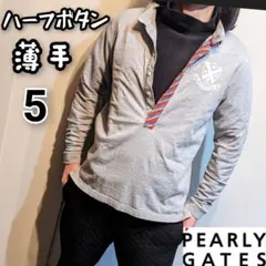 パーリーゲイツ　ハーフボタン　長袖　ポロシャツ　トップス　カットソー ゴルフ 5