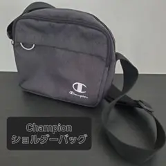 Champion　ショルダーバッグ　ダークグレー　チャンピオン　ロゴ　収納多数