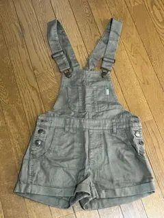 reppi emario カーキオーバーオールショートパンツ S