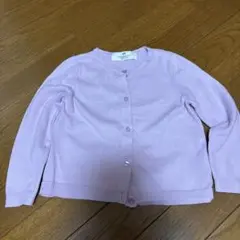 H&M 薄紫色カーディガン 98/104